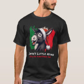 Santa's Little Asino | Italiaanse kerstezel | T-shirt (Voorkant)
