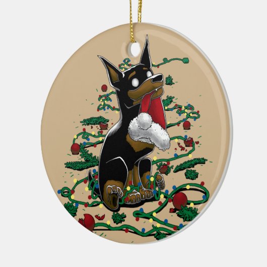 Santa's Little Buddy Ceramic Ornament (Links)
