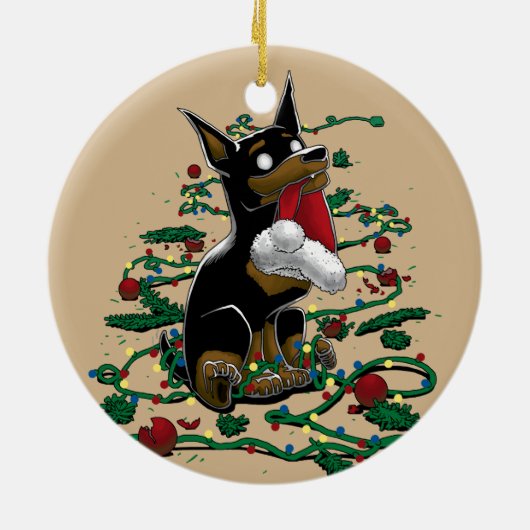 Santa's Little Buddy Ceramic Ornament (Achterkant)