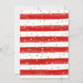 Santa's Little Bundle of Joy, Winter Baby shower Kaart (Achterkant)