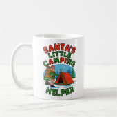 Santa's Little Camping Helper Christmas Elf Design Koffiemok (Links)