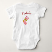 Santa's Little Diva Baby Bodysuit (Achterkant)