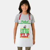 Santa's Little Elf Helper, gepersonaliseerde naam  Schort (Insitu)