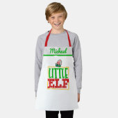 Santa's Little Elf Helper, gepersonaliseerde naam  Schort (Gedragen)