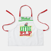 Santa's Little Elf Helper, gepersonaliseerde naam  Schort (Voorkant)