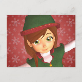 Santa's Little Elf Holiday Briefkaart