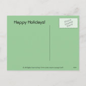 Santa's Little Elf Holiday Briefkaart (Achterkant)