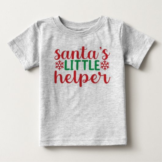 Santa's Little Helper Baby t-shirt (Voorkant)