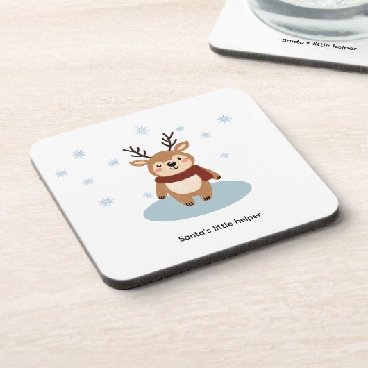 Santa's Little Helper Bier Onderzetter (Linkerzijde)