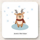 Santa's Little Helper Bier Onderzetter (Voorkant)
