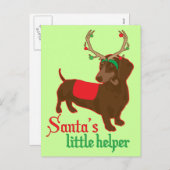 Santa's Little Helper Briefkaart (Voorkant / Achterkant)
