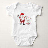 Santas Little Helper Candy Cane Red Romper (Voorkant)