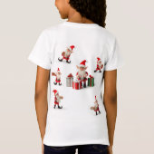 Santa's Little Helper Christmas Kinder T-shirt - C (Achterkant)