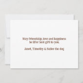 Santa's Little Helper Custom Pet Foto Kerstmis Feestdagenkaart (Achterkant)