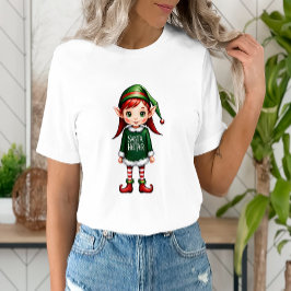 Santa's Little Helper Elf Feestelijke Kerstmis T-shirt