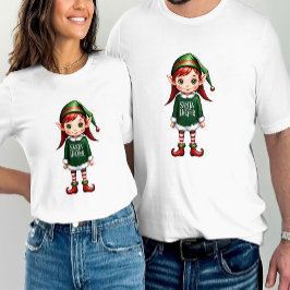 Santa's Little Helper Elf Feestelijke Kerstmis T-shirt