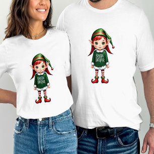 Santa's Little Helper Elf Feestelijke Kerstmis T-shirt