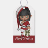 Santa's Little Helper Elf - Kerst d3 - Cadeaulabel (Voorkant)