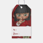 Santa's Little Helper Elf - Kerst d3 - Cadeaulabel (Achterkant)