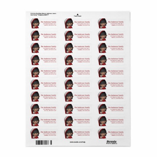 Santa's Little Helper Elf Kerstmis d3 Etiket (Full Sheet)