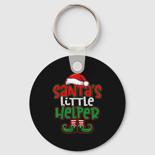 Santa's Little Helper Espresso Martini Christmas T Sleutelhanger (Voorkant)