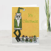 Santas Little Helper Feestdagen Kaart (Voorkant)