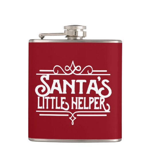 Santa's Little Helper Flask Heupfles (Voorkant)