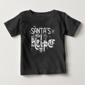 Santas Little Helper Heart White Script Gift Motif (Voorkant)