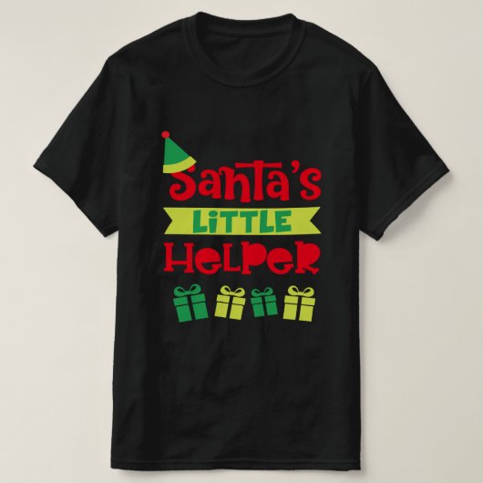 Santas Little Helper Kerstcadeau Ideeën T-shirt (Design voorkant)