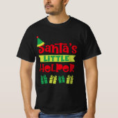 Santas Little Helper Kerstcadeau Ideeën T-shirt (Voorkant)