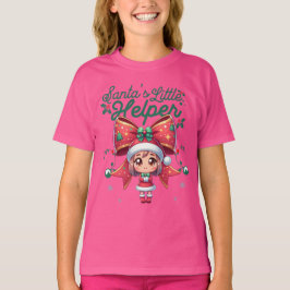 Santa's Little Helper met feestelijke Bowtie T-shirt