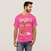 Santas Little Helper retro T-shirt (Voorkant volledig)
