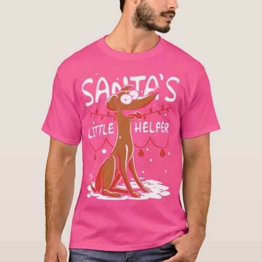 Santas Little Helper retro T-shirt (Voorkant)