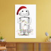 Santa's Little Helper Robo-x9 Canvas Afdruk (Insitu (Woonkamer))