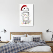 Santa's Little Helper Robo-x9 Canvas Afdruk (Insitu (Slaapkamer))