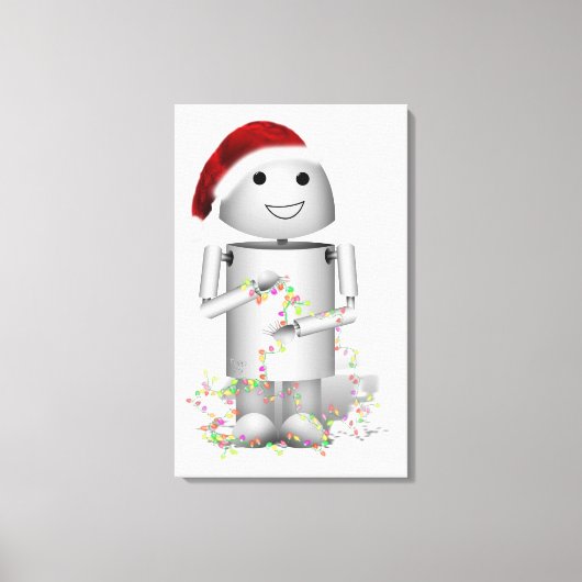 Santa's Little Helper Robo-x9 Canvas Afdruk (Voorkant)