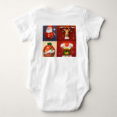 "Santa's Little Helper: Schattige gedrukte Baby-sp Romper (Achterkant)