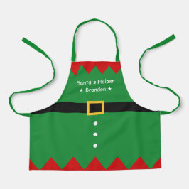 Santa's Little Helper Schattigee kerst Elf voor ki Schort