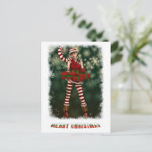 Santas Little Helper Sophie Feestdagenkaart (Staand voorkant)