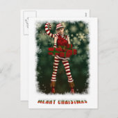 Santas Little Helper Sophie Feestdagenkaart (Voorkant / Achterkant)