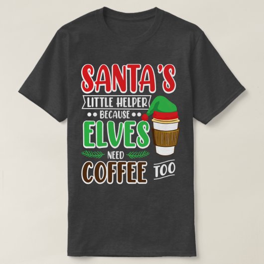 Santas Little Helper T-shirt (Design voorkant)