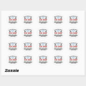 Santa's Little Helpers Handgemaakte Noordpool Ronde Sticker (Vel)