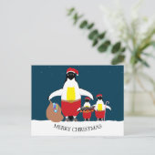 Santa's Little Helpers Holiday Briefkaart (Staand voorkant)