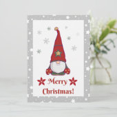 Santa's Little Helpers - Kerst Gnomen Edition Bedankkaart (Staand voorkant)