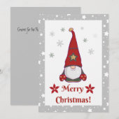 Santa's Little Helpers - Kerst Gnomen Edition Bedankkaart (Voorkant / Achterkant)