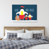 Santa's Little Helpers Love and Peace Canvas (Insitu (Slaapkamer))