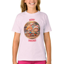 Santa's Little Helpers T-Shirt voor feestelijk ple