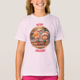 Santa's Little Helpers T-Shirt voor feestelijk ple