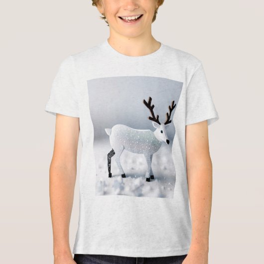 Santa's little helpers Tri-Blend shirt (Voorkant)