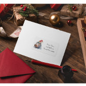 Santa's Little Hippo, op maat Etiket